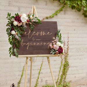 Lings Romantic Marsala Wedding Decor